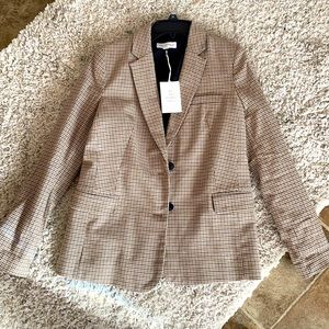 Houndstooth boyfriend blazer